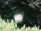 High tide in the caves at Jameos del Agua.  'Water chimneys' in aboriginal Canarian.